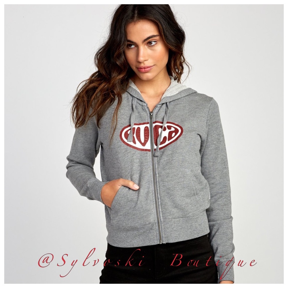 🔥RVCA SLACKER ZIP HOODIE NWT - Picture 2 of 8